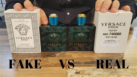 Fake vs Real Versace Eros Tester Perfume For Men 100 ML.